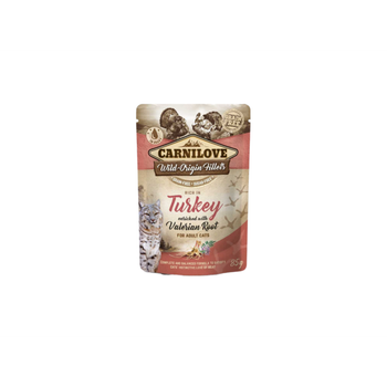 كارنيلوف طعام رطب للقطط بالديك الرومي وجذر فاليريان 85جرام