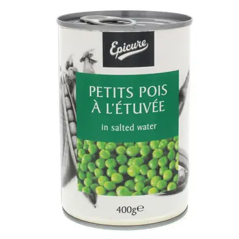 Epicure Petits Pois A L'Etuvee 400g