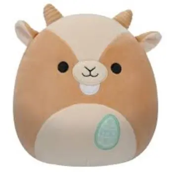 SQK Little Plush 7.5" Squishmallows Grant Tan Goat W/Egg Embroidery 1Piece