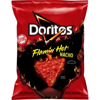 Doritos Flamin' Hot Nacho Tortilla Chips 92.1g