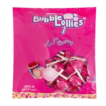 Gandour Cherry Bubble Lollies 9g