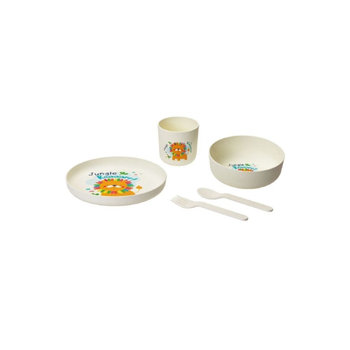 Kids Jungle Roar Tiger Dining Set 5-Piece
