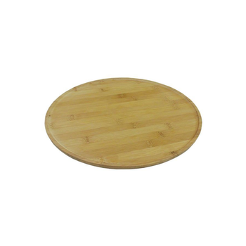 بين سيرفي ليزي سوزان صينية تقديم بقاعدة دوارة خيزران بني 2.5× 36× 36سم 1قطعة