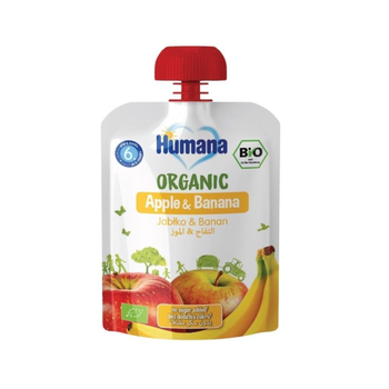 Humana Apple & Banana Organic Baby Food 90g