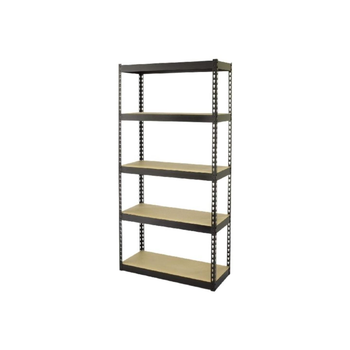Tactix 5-Tier Freestanding Powder Coated Storage Shelf Rack Brown And Black 183 X 86.4 X 35.5 Cm 1Piece