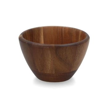 بين سيرفي زبدية خشبية مستديرة متعددة الأغراض بني داكن 11×7سم G18-G045-1 1قطعة