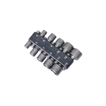 Onsite Mill Socket Head Metric Measurement Nutdriver Set Silver 12.2 X 17 X 12.2 Cm 10Pieces