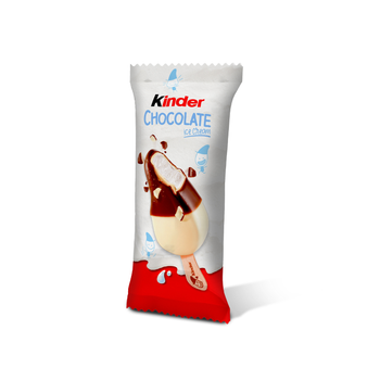 Kinder Chocolate Ice Cream White & Milk Chocolate Coating 1 Stick 90Ml