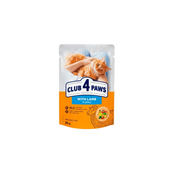 Club4Paws Premium Lamb Wet Cat Food 85g