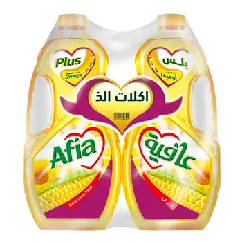 عافية زيت ذرة بلس اوميجا 1.5 لتر× 2