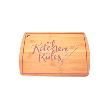 بين سيرفي لوح تقطيع مستطيل الشكل مصنوع من البامبو المستدام وبقاعدة مانعة للانزلاق وباللون البني 23× 33× 1سم H-2049L-UV7 1قطعة