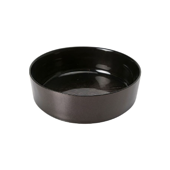 ساكو 154898A أسترا وعاء تقديم زجاجي مزخرف طويل الأمد أسود 15 × 15 سم 1قطعة