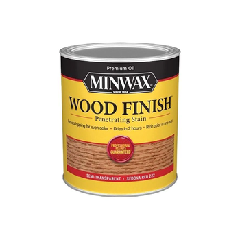 مينواكس صبغة مينواكس سريعة الجفاف لحماية الخشب لون أحمر سيدونا 222 سعة 1 كوارت 1قطعة