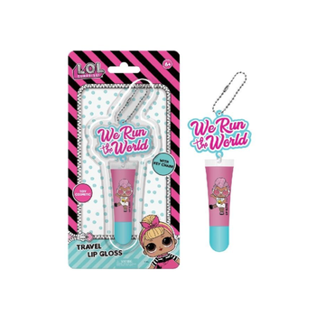 مارفل ملمع شفاه للسفر نحن ندير العالم بحلية مفتاح وردية وزرقاء، بحجم 19.5× 2× 10سم LOL5113 1قطعة