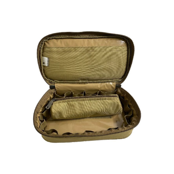 LIVING ACCENTS Khaki Zipper Closure Cup Holder 10x33x18cm