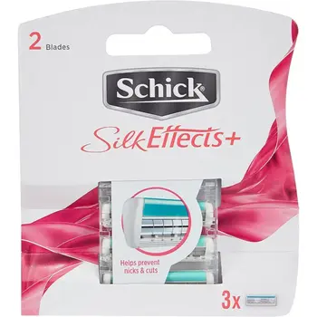 Schick Silk Effects Plus Refill Blades 2 Count