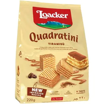 Loacker Tiramisu Quadratini 220g