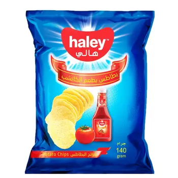 هالي رقائق بطاطس كاتشب 140جرام