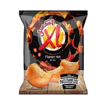 إكس إل رقائق بطاطس حار نار 100جرام