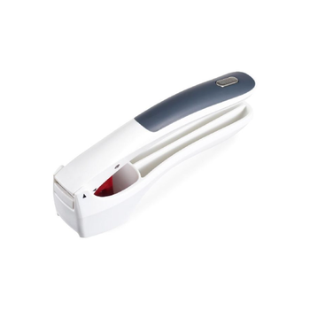 Zyliss White-Blue Garlic Press 1.18x6.3x3.5 inch