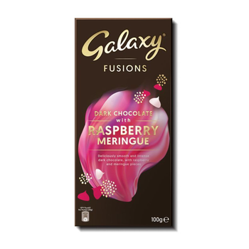 Galaxy Fusions Raspberry Dark Chocolate 100g