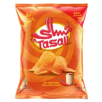 شرائج بطاطس تسالي بالجبنة الكريمية الحارة 55 جرام