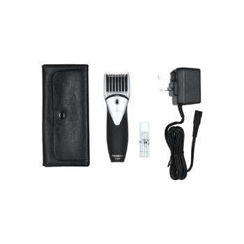Panasonic 220V Ergonomic Design Rechargeable Wet and Dry Beard and Hair Trimmer Black and Silver ER206K222 *(79232) 0.72Kg