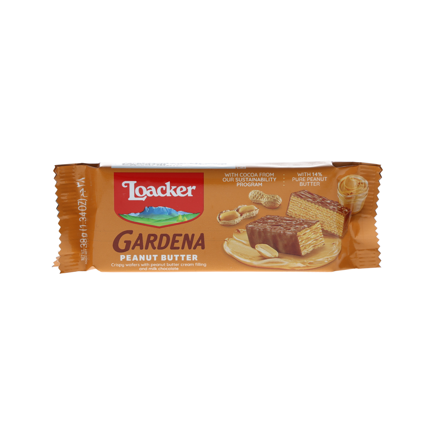Loacker Gardena Peanut Butter Wafer 38g