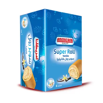 Americana Super Roll Vanilla Rolls 6x60g