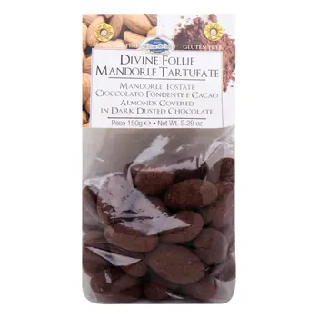 William Di Carlo Dark Dusted Chocolate Almonds 150g