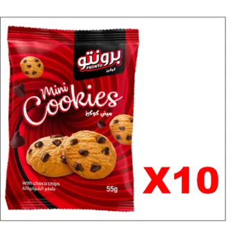 Pronto Mini Chocochip Cookies 10x55g