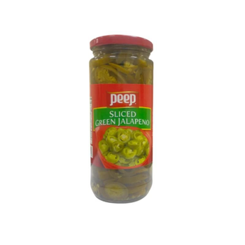 Peep Green Jalapeno Sliced 454g