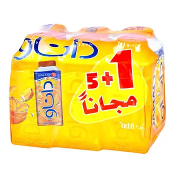 داناو عصير حليب برتقال مانجو 6×180مل