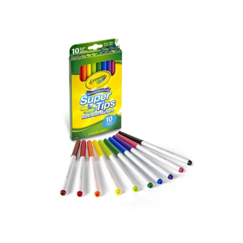 Crayola Super Tips Washable Marker Set 10-Piece