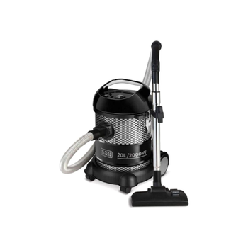 Black & Decker 2000W Drum Vacuum Cleaner Grey and Black 36.4 x 51.8 x 40.6 cm BV2000-B5 *(51073) 7.9Kg