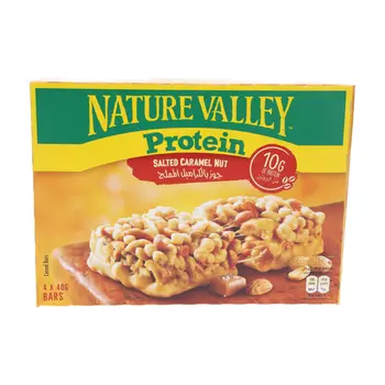 نيترو فالي بروتين بار جوز بالكرميل المملح 4×40جرام