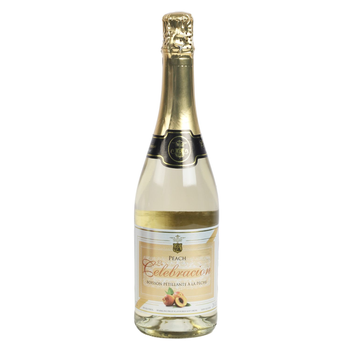 لو سيليبراسيون مشروب الخوخ الفوار خالي من الكحول 75 سنتيلتر