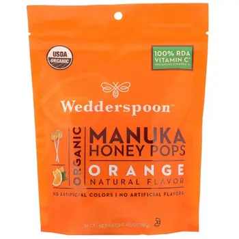 Wedderspoon Orange Manuka Honey Pops 120g