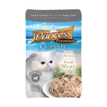 Princess Premium Tuna & Chicken Cat Food 70g