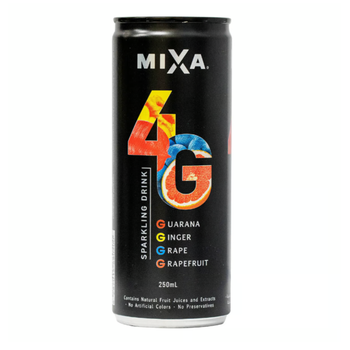 Mixa 4G Guarana Ginger Grape Sparkling Drink 250ml