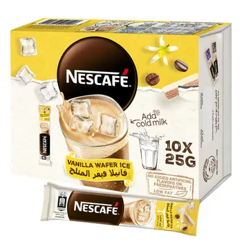 Nescafe Vanilla Wafer Ice Coffee Mix 10x25g