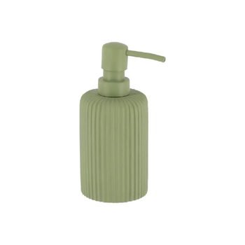 تندنس موزع صابون دائري مصنوع من البوليريسين بتصميم أنيق باللون الاخضر الغير لامع بسعة 230 مل 62103143 1قطعة