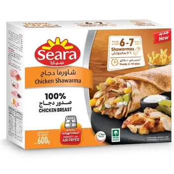 سيارا شاورما دجاج مجمدة 600جرام