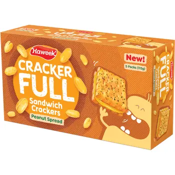 Haweek Peanut Sandwich Crackers 5X115g