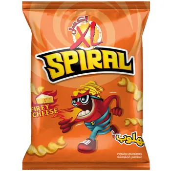 XL Firey Cheese Spiral Potato Crunchies 35g