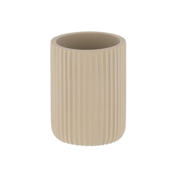 تندنس كوب حمام بوليريسين بتصميم مخطط ومستدير باللون الرمادي الداكن 9.5 x 7 x 7سم 61103165 1قطعة