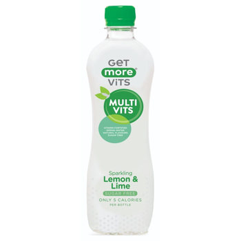 Get More Vits Lemon Lime Sparkling Multivits 500ml
