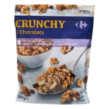 Carrefour Chocolate Crunchy Muesli Cereals 500g