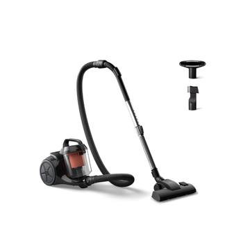 Philips 1200W 1000 Series Bagless Vacuum Cleaner Deep Black and Coral 24.2 x 29.2 x 34.2 cm XB1042/10 *(97390) 5.95Kg