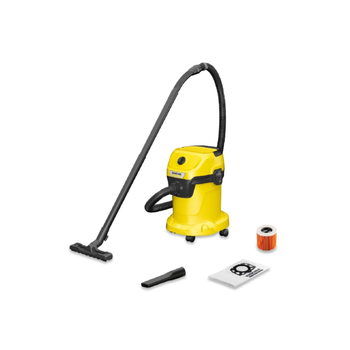 كارشر مكنسة كهربائية أسطوانية للرطب والجاف بقوة 1000 واط باللونين الأصفر والأسود بسعة 17 لتر JE1.628-103 6.72كيلو